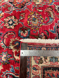 25759-Mashad Hand-Knotted/Handmade Persian Rug/Carpet Traditional Authentic/ Size: 9'5" x 6'6"/287cm x 198cm