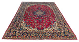 25755- Isfahan Persian Hand-Knotted Authentic/Traditional Carpet/wool pile/cotton base/Rug / Size: 9'6" x 6'6"/290cm x 198cm