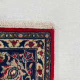 25755- Isfahan Persian Hand-Knotted Authentic/Traditional Carpet/wool pile/cotton base/Rug / Size: 9'6" x 6'6"/290cm x 198cm