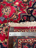 25756-Mashad Hand-Knotted/Handmade Persian Rug/Carpet Traditional Authentic/ Size: 9'10" x 6'6"/300cm x 198cm