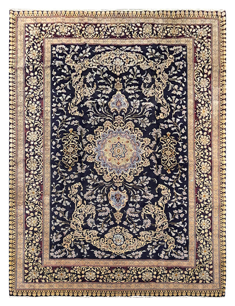 25800-Kashan Hand-Knotted/Handmade Persian Rug/Carpet Traditional/Authentic/Size: 13'3" x 10'2"/401cm x 310cm