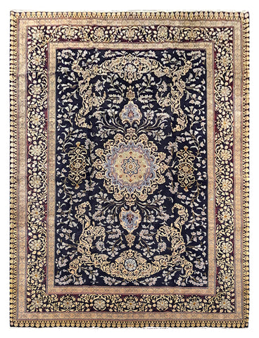 25800-Kashan Hand-Knotted/Handmade Persian Rug/Carpet Traditional/Authentic/Size: 13'3" x 10'2"/401cm x 310cm