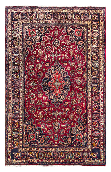 25750-Kashan Hand-Knotted/Handmade Persian Rug/Carpet Traditional/Authentic/Size: 10'0" x 6'4"/305cm x 193cm