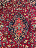 25750-Kashan Hand-Knotted/Handmade Persian Rug/Carpet Traditional/Authentic/Size: 10'0" x 6'4"/305cm x 193cm