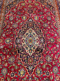 25763-Kashan Hand-Knotted/Handmade Persian Rug/Carpet Traditional/Authentic/Size: 9'10" x 6'3"/300cm x 191cm