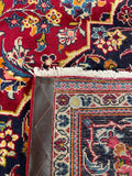 25762-Kashan Hand-Knotted/Handmade Persian Rug/Carpet Traditional/Authentic/Size: 9'11" x 6'9"/302cm x 206cm