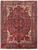25743-Heriz Hand-Knotted/Handmade Persian Rug/Carpet Traditional/Authentic/ Size/: 6'6" x 4'11"/198cm x 150cm