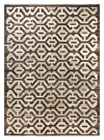 25995- Kelim Hand-Woven/Flat Weaved/Handmade Afghan /Carpet Tribal/Nomadic Authentic/Size: 11'9" x 8'6"/358cm x 259cm