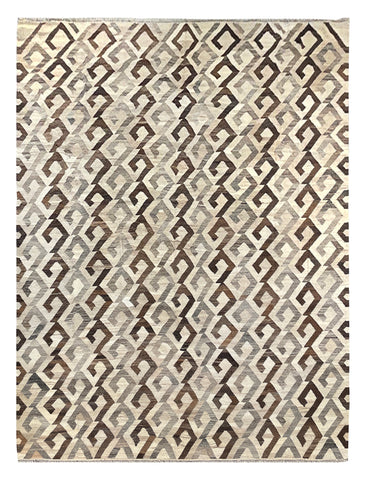 25992- Kelim Hand-Woven/Flat Weaved/Handmade Afghan /Carpet Tribal/Nomadic Authentic/Size: 11'6" x 8'8"/351cm x 264cm