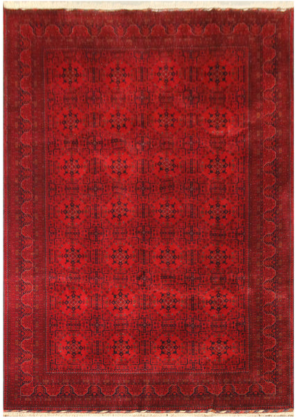 23341- Royal Khal Mohammad Hand-Knotted/Handmade Afghan Rug/Carpet/Traditional/Authentic/Size: 10'0" x 6'8"