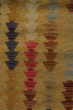 23316 - Kelim Hand-Woven/Flat Weaved/Handmade Afghan Kelim Pillow Cover/Carpet Tribal/Nomadic Authentic/Size: 1'8" x 1'8"