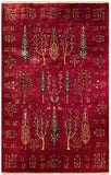 24911-Chobi Ziegler Hand-knotted/Handmade Afghan Rug/Carpet Traditional Authentic / Size: 9'9" x 6'9"/297cm x 206cm