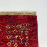 24911-Chobi Ziegler Hand-knotted/Handmade Afghan Rug/Carpet Traditional Authentic / Size: 9'9" x 6'9"/297cm x 206cm