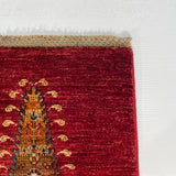 24910-Chobi Ziegler Hand-knotted/Handmade Afghan Rug/Carpet Traditional Authentic / Size: 9'10" x 6'11"/300cm x 211cm