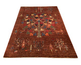 24917-Chobi Ziegler Hand-knotted/Handmade Afghan Rug/Carpet Traditional Authentic / Size: 10'0" x 7'1"/305cm x 216cm