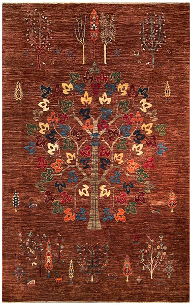 24917-Chobi Ziegler Hand-knotted/Handmade Afghan Rug/Carpet Traditional Authentic / Size: 10'0" x 7'1"/305cm x 216cm