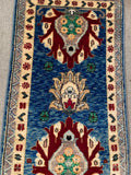 24954-Chobi Ziegler Hand-knotted/Handmade Afghan Rug/Carpet Traditional Authentic / Size: 3'1" x 1'7"/94cm x 48cm