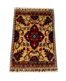 24936-Chobi Ziegler Hand-knotted/Handmade Afghan Rug/Carpet Traditional Authentic / Size: 2'0" x 1'5"/61cm x 43cm
