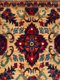 24936-Chobi Ziegler Hand-knotted/Handmade Afghan Rug/Carpet Traditional Authentic / Size: 2'0" x 1'5"/61cm x 43cm