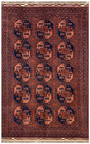 18053- Khal Mohammad Afghan Hand-Knotted Authentic/Traditional/Carpet/Rug Size: 9'6" x 7'5"