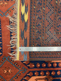 18053- Khal Mohammad Afghan Hand-Knotted Authentic/Traditional/Carpet/Rug Size: 9'6" x 7'5"