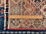 25003- Chobi Ziegler Afghan Hand-Knotted Contemporary/Traditional/Size: 9'9" x 6'8"/297cm x 203cm