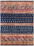 25013- Chobi Ziegler Afghan Hand-Knotted Contemporary/Traditional/Size: 9'3" x 6'8"/282cm x 203cm