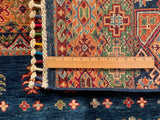 25013- Chobi Ziegler Afghan Hand-Knotted Contemporary/Traditional/Size: 9'3" x 6'8"/282cm x 203cm