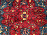 25012- Chobi Ziegler Afghan Hand-Knotted Contemporary/Carpet/Traditional/Size: 10'1" x 6'8"/307cm x 203cm