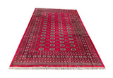 25293-Bokhara Hand-Knotted/Handmade Pakistani Rug/Carpet Tribal/Nomadic Authentic/ Size: 10'1" x 6'7"/307cm x 201cm