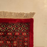 25293-Bokhara Hand-Knotted/Handmade Pakistani Rug/Carpet Tribal/Nomadic Authentic/ Size: 10'1" x 6'7"/307cm x 201cm