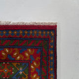 25329- Khal Mohammad Afghan Hand-Knotted Authentic/Traditional/Carpet/Rug/ Size: 6'7" x 4'9"/201cm x 145cm