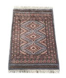 25084- Jaldar Hand-knotted/Handmade Pakistani Rug/Carpet Traditional Authentic/Size: 3'2" x 2'0"/97cm x 61cm