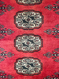 25058-Bokhara Hand-Knotted/Handmade Pakistani Rug/Carpet Tribal/Nomadic Authentic/ Size: 3'0" x 2'2"/91cm x 66cm