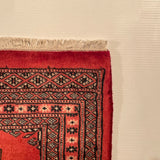 25058-Bokhara Hand-Knotted/Handmade Pakistani Rug/Carpet Tribal/Nomadic Authentic/ Size: 3'0" x 2'2"/91cm x 66cm