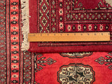 25058-Bokhara Hand-Knotted/Handmade Pakistani Rug/Carpet Tribal/Nomadic Authentic/ Size: 3'0" x 2'2"/91cm x 66cm