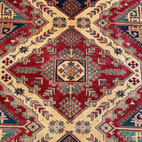 19398- Royal Shirvan Hand-Knotted/Handmade Azerbaijan Rug/Carpet Tribal/Nomadic Authentic/ Size: 8'3" x 5'8"