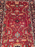 24770 - Royal Heriz Hand-Knotted/Handmade Indian Rug/Carpet Traditional/Authentic/Size: 12'2" x 9'2"/371cm x 279cm