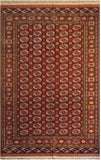 16600-Royal Khal Mohammad Hand-Knotted/Handmade Afghan Rug/Carpet Tribal/Nomadic Authentic/ Size: 9'0" x 6'6"/ 274cm x 198cm