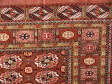 16600-Royal Khal Mohammad Hand-Knotted/Handmade Afghan Rug/Carpet Tribal/Nomadic Authentic/ Size: 9'0" x 6'6"/ 274cm x 198cm