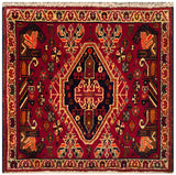23850-Ghashgai Hand-Knotted/Handmade Persian Rug/Carpet Tribal/ Nomadic/Authentic/ Size: 2'3" x 2'4"