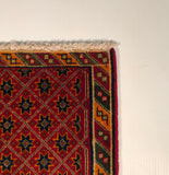 23846-Ghashgai Hand-Knotted/Handmade Persian Rug/Carpet/ Tribal/ Nomadic/Authentic/ Size: 2'3" x 2'4"