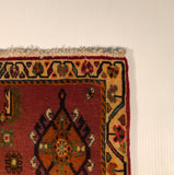 23852-Ghashgai Hand-Knotted/Handmade Persian Rug/Carpet / Tribal/ Nomadic/Authentic/ Size: 2'2" x 2'3"