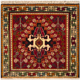 23880-Ghashgai Hand-Knotted/Handmade Persian Rug/Carpet /Tribal/ Nomadic/Authentic/ Size: 2'0" x 2'0"