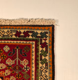 23880-Ghashgai Hand-Knotted/Handmade Persian Rug/Carpet /Tribal/ Nomadic/Authentic/ Size: 2'0" x 2'0"