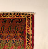 23831-Ghashgai Hand-Knotted/Handmade Persian Rug/Carpet Tribal/ Nomadic/Authentic/ Size: 1'10" x 1'9"