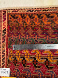 23831-Ghashgai Hand-Knotted/Handmade Persian Rug/Carpet Tribal/ Nomadic/Authentic/ Size: 1'10" x 1'9"