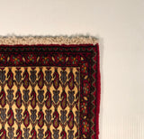 23882-Ghashgai Hand-Knotted/Handmade Persian Rug/Carpet Tribal/ Nomadic/Authentic/ Size: 2'2" x 2'1"