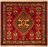 23878-Ghashgai Hand-Knotted/Handmade Persian Rug/Carpet/ Tribal/ Nomadic/Authentic/ Size: 2'0" x 2'0"