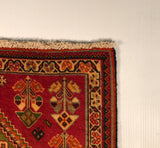 23878-Ghashgai Hand-Knotted/Handmade Persian Rug/Carpet/ Tribal/ Nomadic/Authentic/ Size: 2'0" x 2'0"
